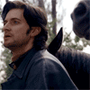 Richard Armitage and the laughing horse